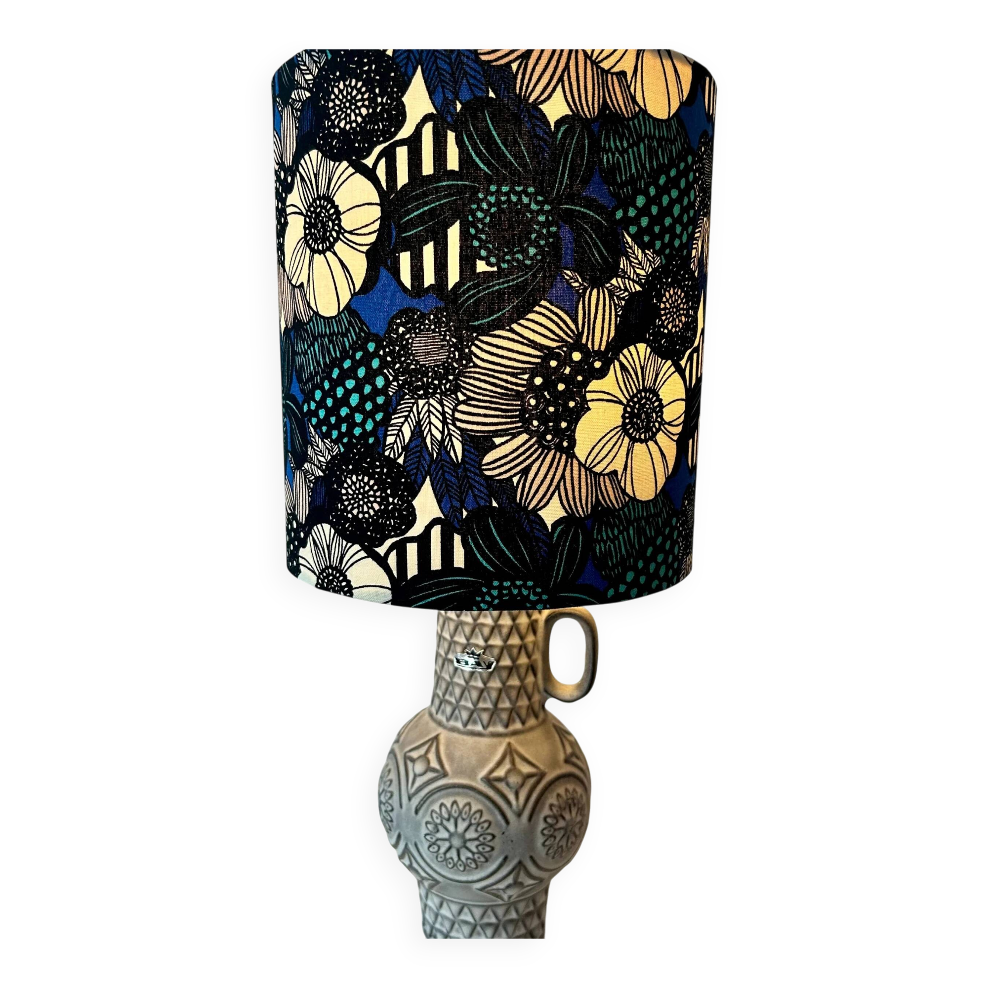 Petite lampe sans fil upcyclée à partir d'un vase vintage Bodo Mans