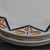 Set of 6 flat plates