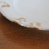 6 dessert plates in white porcelain