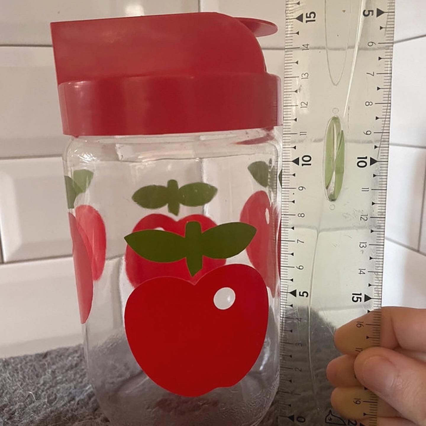 Vintage Henkel glass jar