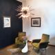 large vintage chandelier "Sputnik" - 50 ROSES prisms