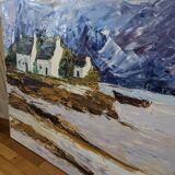 Painting painted with a knife