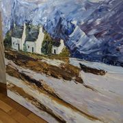 Painting painted with a knife