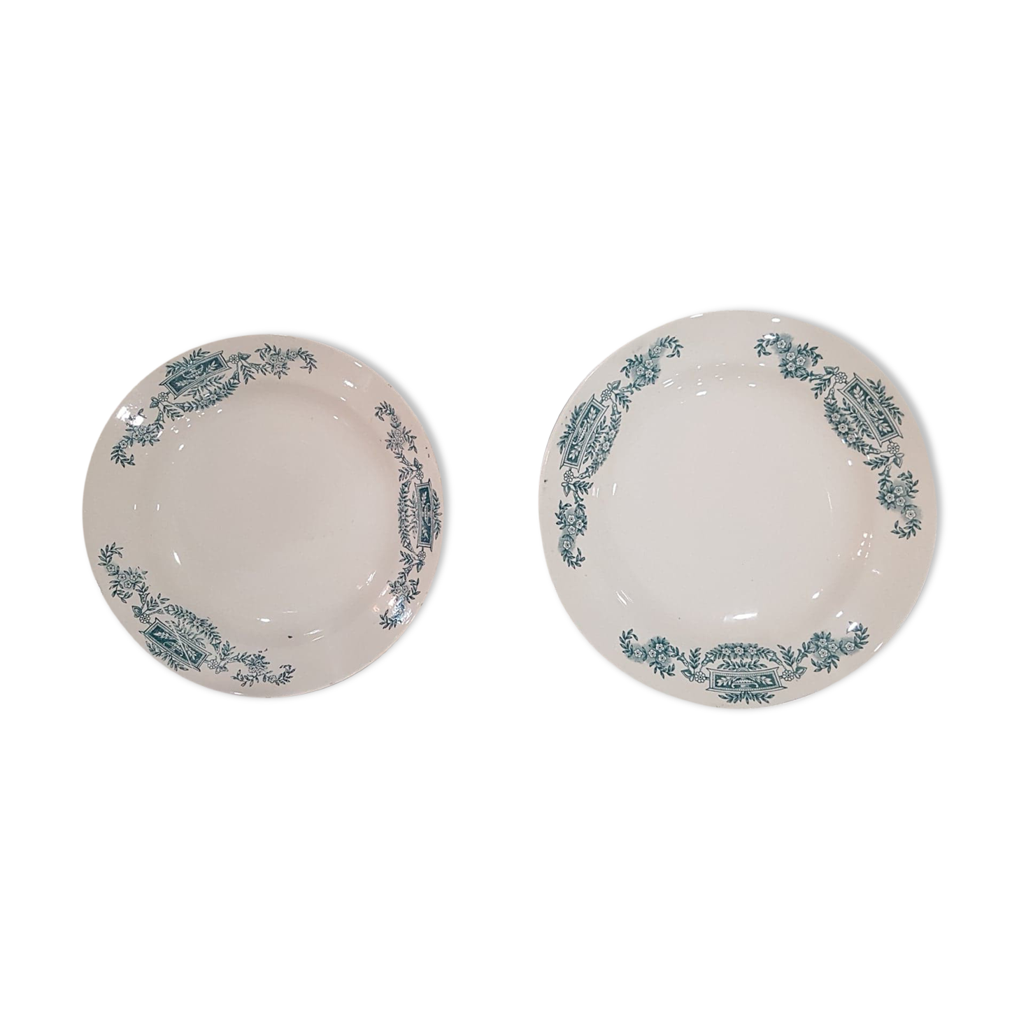 Lot de 8 assiettes en Terre de Fer Longchamp modèle Lutèce