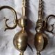 Pair of brass sconces