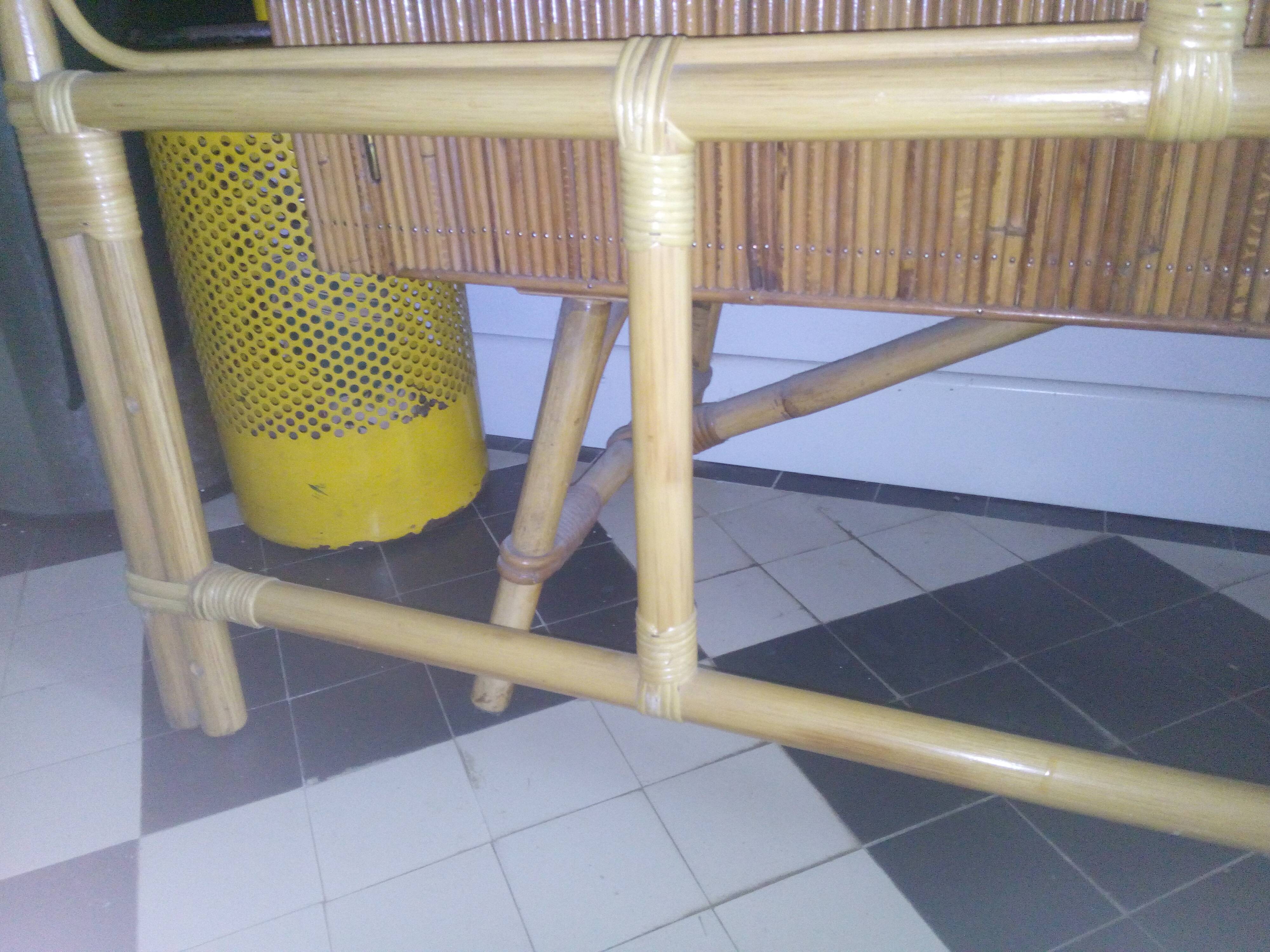 Rattan bedhead