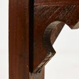 Beech and rattan armchair