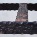 Viennese-style hammered iron flower planter holder Secession