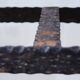 Viennese-style hammered iron flower planter holder Secession