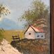 Oil on canvas countryside landscape