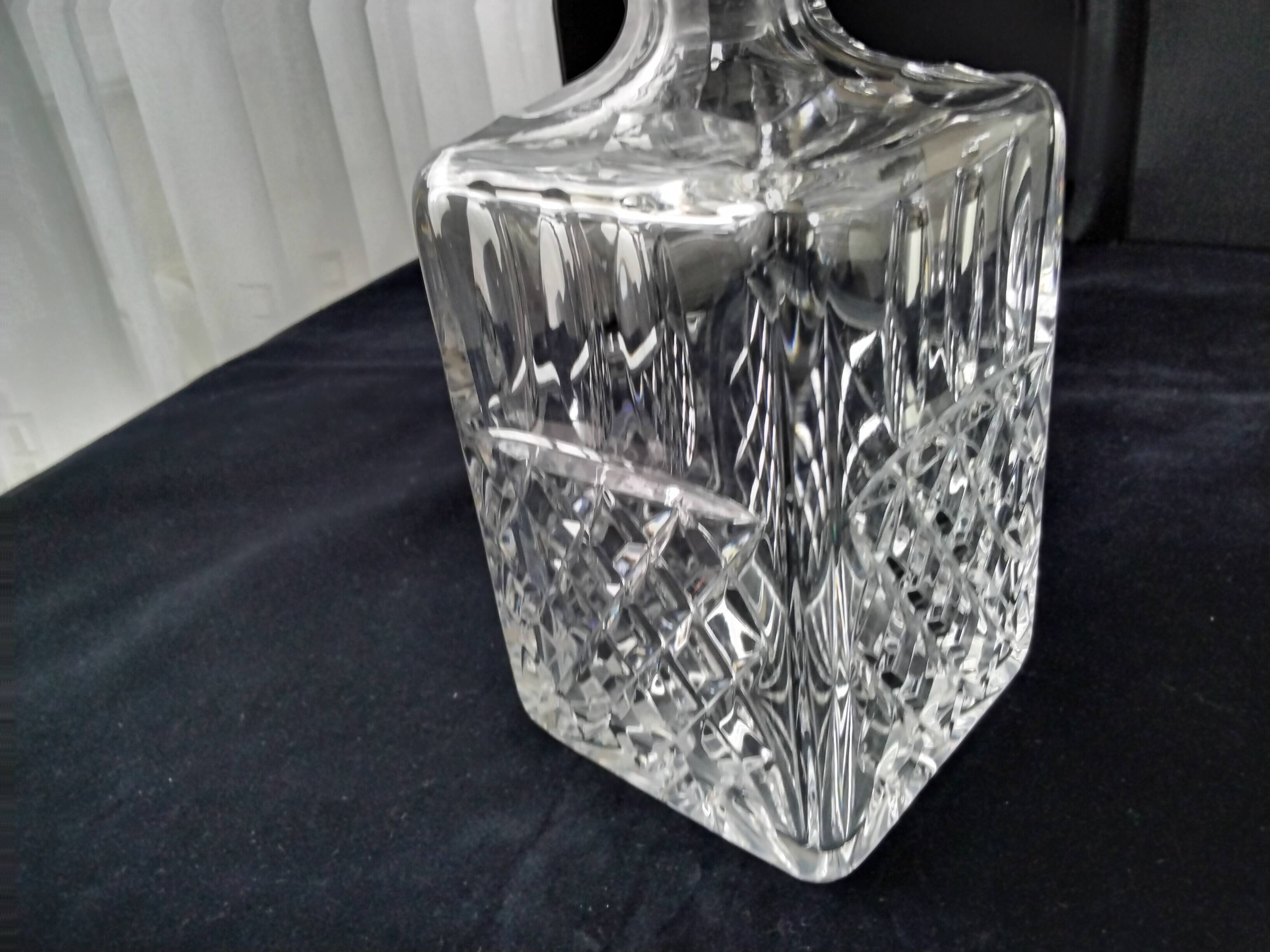 Bohemian crystal whiskey decanter