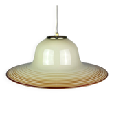 Suspension beige en verre Murano milieu du siècle par De Majo, Venise, Italie, années 1970