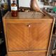 Vintage wooden secretary desk from the 50s