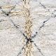 Beni Ouarain Moroccan Berber rug with black diamonds New 210 x 140 cm
