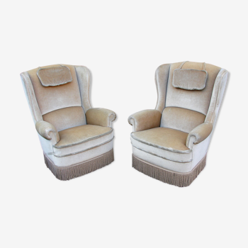 A pair of uszak armchairs, 70’s
