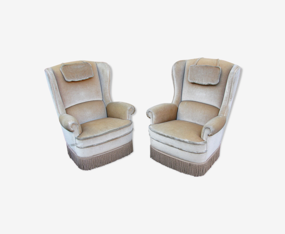A pair of uszak armchairs, 70’s