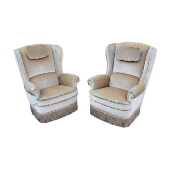 A pair of uszak armchairs, 70’s