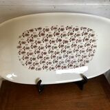 Gien vintage brown tree dish