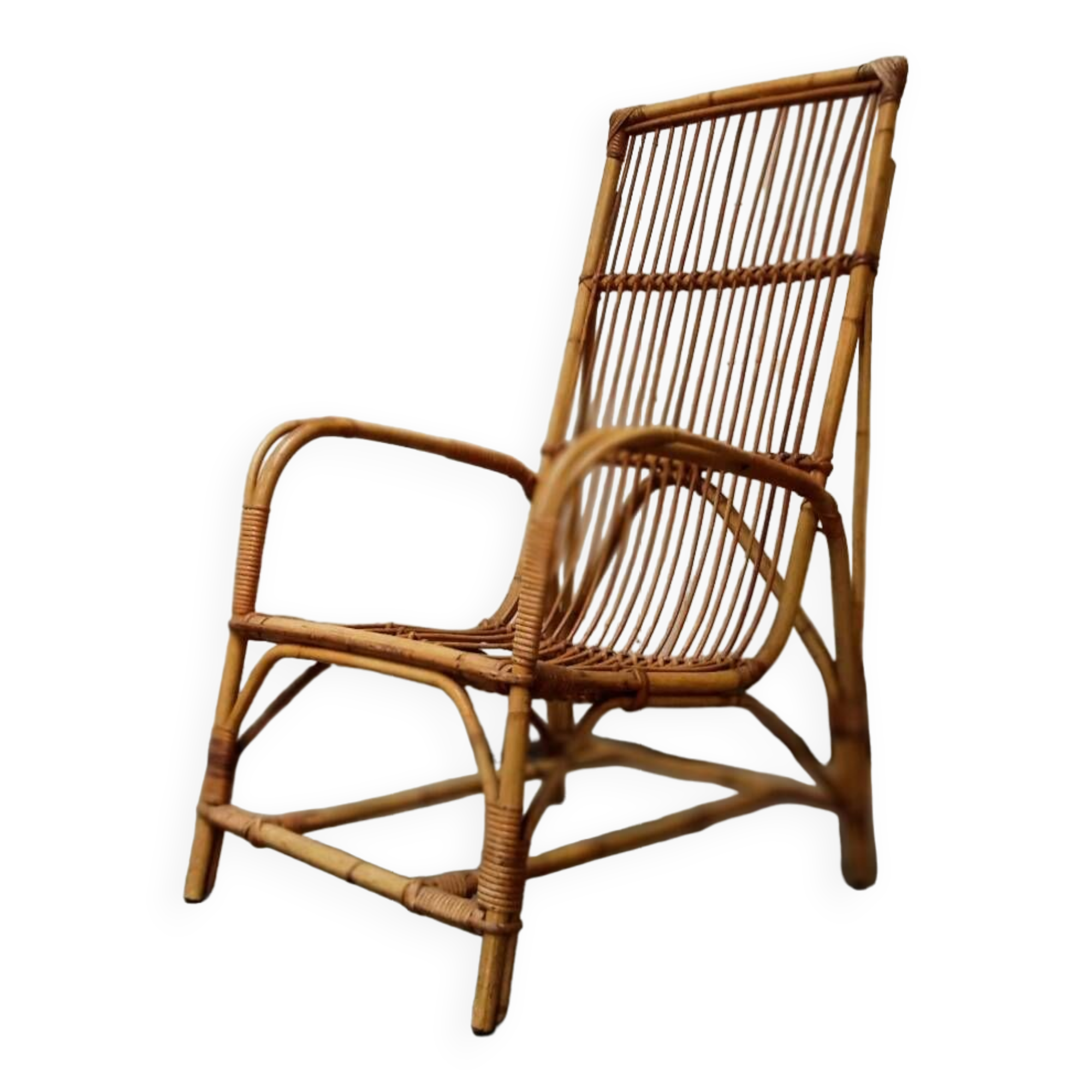 Rattan armchair