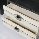 Modernist space age chest of drawers sideboard cabinet, 70s