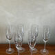6 flutes decoration ear of wheat in crystal