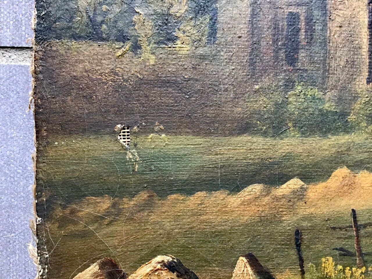 Landscape, oil on canvas, 19th Century