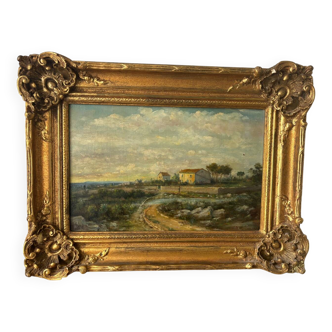 French landscape dated 1922