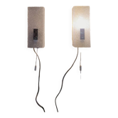 Pair of 60's Perspex wall lights