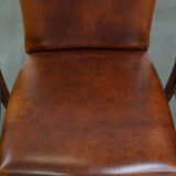 Set of 4 Sheepskin Leather Dining Chairs