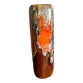 Slip glazed ceramic vase
