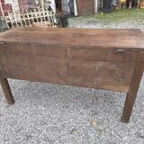 Antique chest, oak kneading trough