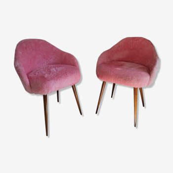 Pair of moumoute chairs from the 60s