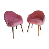 Pair of moumoute chairs from the 60s