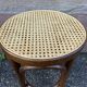 Viennese bentwood and cane stool 1950