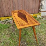 Coffee table 1950 cabinetmaker's marquetry.