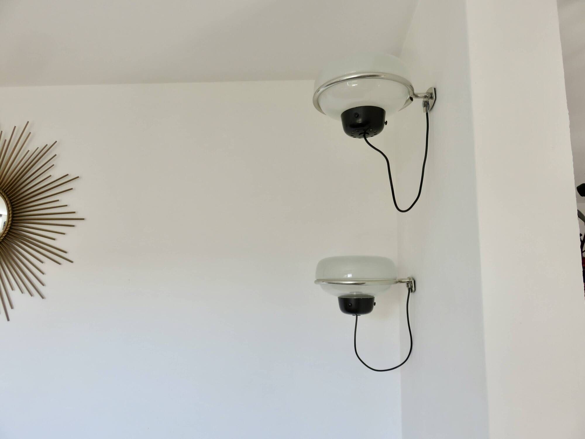 Gino Sarfatti, ARTELUCE, pair of wall lights no. 228 - year 1957