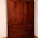 Armoire ancienne en acajou à glace, style Louis-Philippe