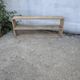 Natural wood shelf