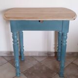 Console small renovated solid wood desk