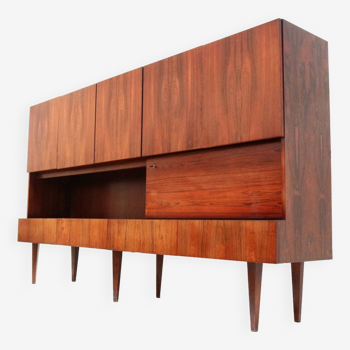 Large vintage rosewood sideboard / highboard made in the 1960s