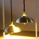 Danish pair of brass colour ceiling lamps attributed to the company Frandsen 1
