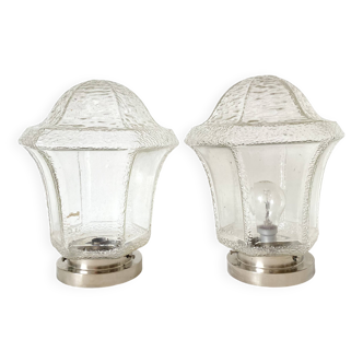 Pair of ceiling lights in the style of a lantern or antique floor lamp