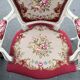 Pair of Louis XV style armchairs - Carved wood and floral upholstery