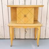 Bedside pair in Sycamore, Art Deco, 40-50 's
