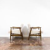 Pair of GFM-87 armchairs by Juliusz Kędziorek, GFM, Poland, 1960s