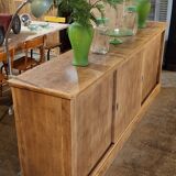 Low sideboard with sliding doors