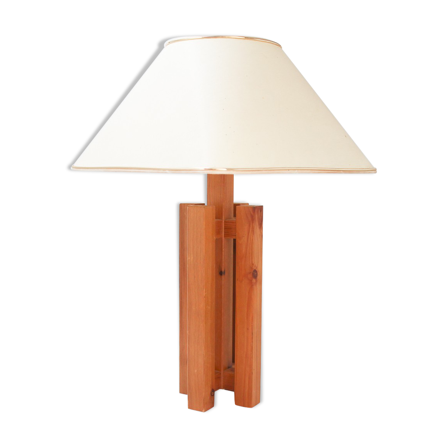 Cruciform wood lamp "Scandinavian"