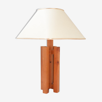Cruciform wood lamp "Scandinavian"