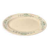 Plat en faïence terre de fer Longchamp Lutèce