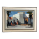 Original Mid Century Swedish Oil On Canvas – Southern City Scene By Stig Wernheden – Vintage & Framed – 62 × 86 Cm (24.4" × 33.9")